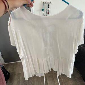 Altar’d state size medium white tie back top